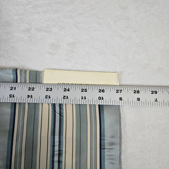 VTG Ralph Lauren Upholstery Fabric Remnant Paulette Stripe French Blue 27x270796 - Picture 3 of 4